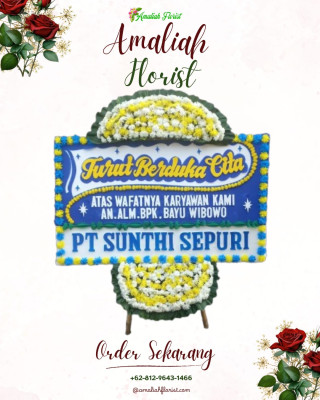Papan Bunga Duka di Mananggu